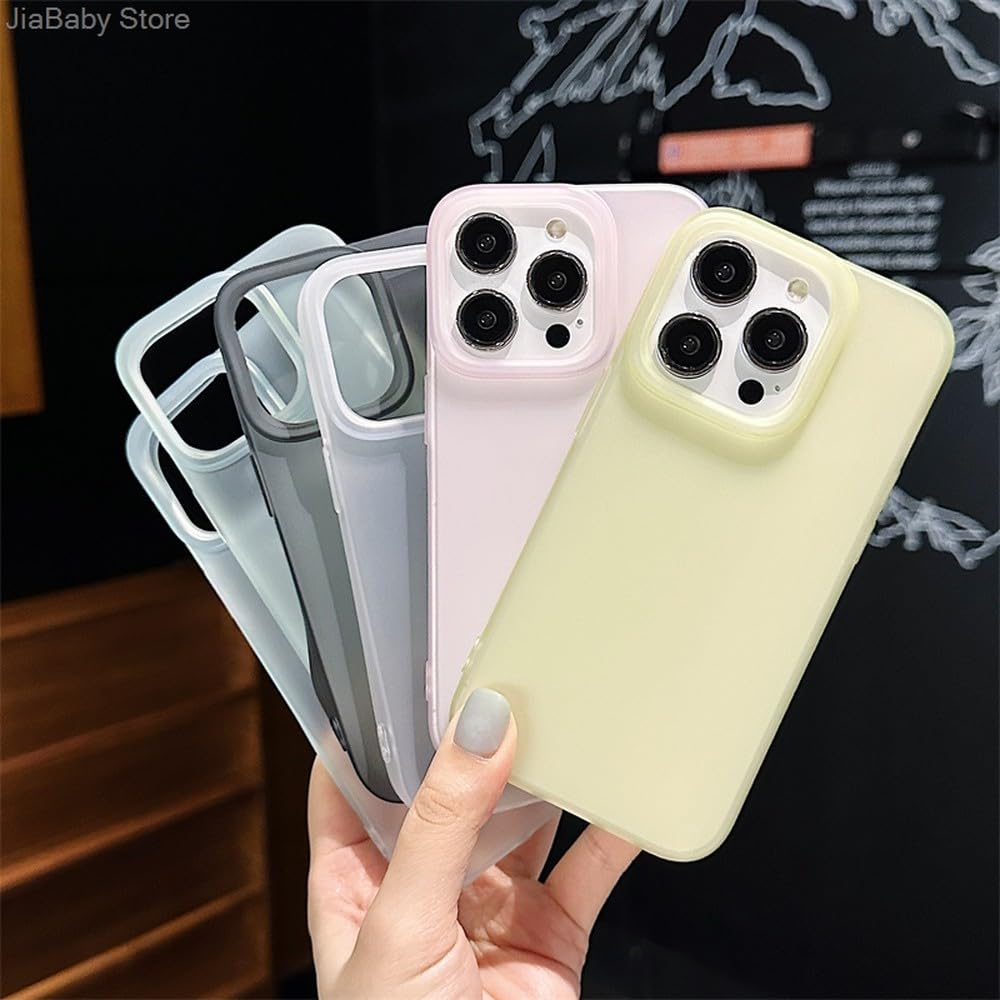 Amazon.co.jp: iPhone 14 ProMax用ケース マットクリア透明カメラ保護